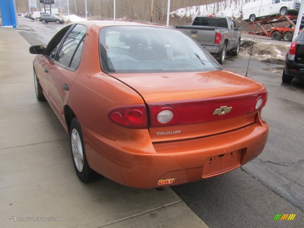 2004 Cavalier Sedan - Sunburst Orange / Graphite photo #6