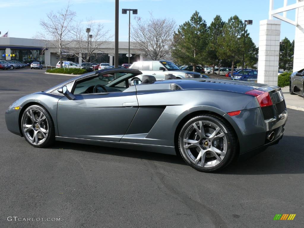 2008 Gallardo Spyder - Grigio Lynx (Grey) / Nero Perseus/Rosso Centaurus photo #10