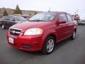 2010 Sport Red Chevrolet Aveo LT Sedan  photo #3