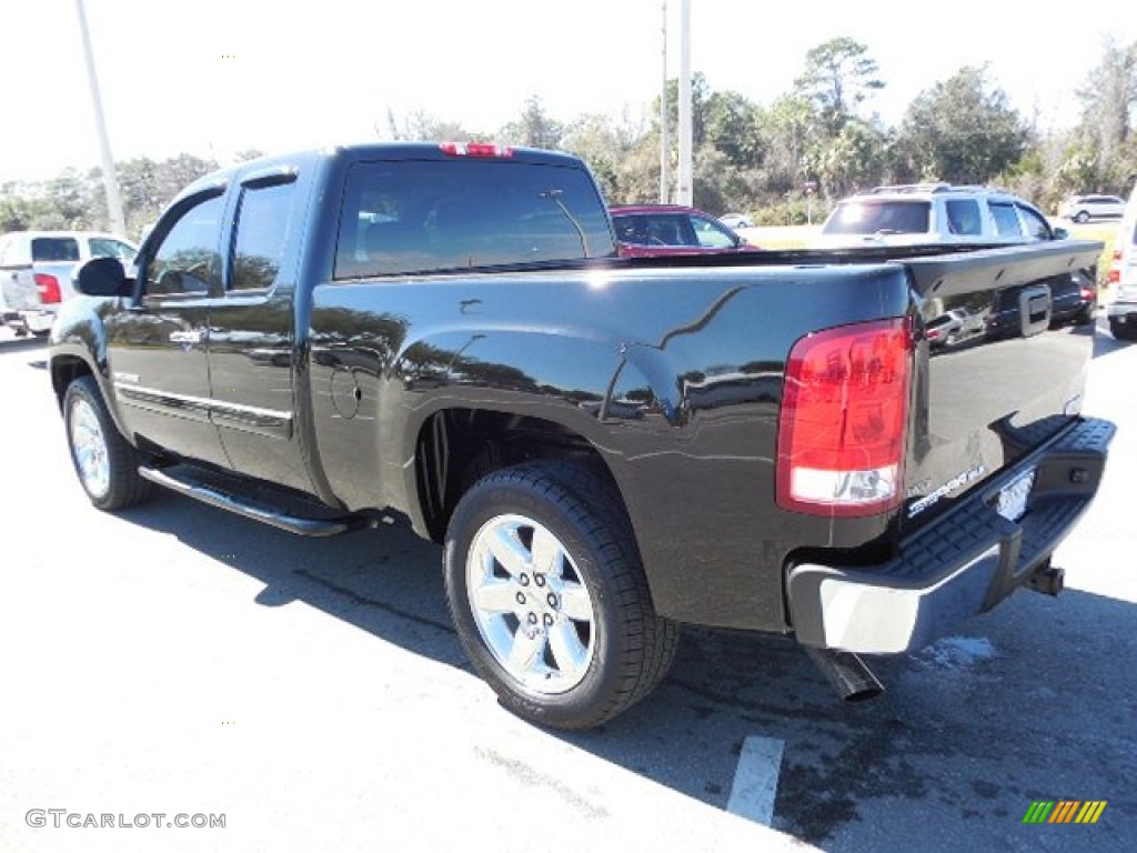 2013 Sierra 1500 SLE Extended Cab - Onyx Black / Ebony photo #3