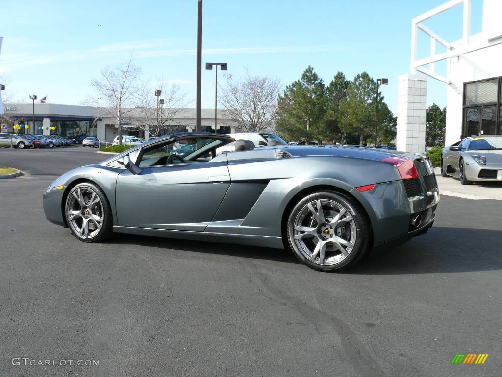 2008 Gallardo Spyder - Grigio Lynx (Grey) / Nero Perseus/Rosso Centaurus photo #11