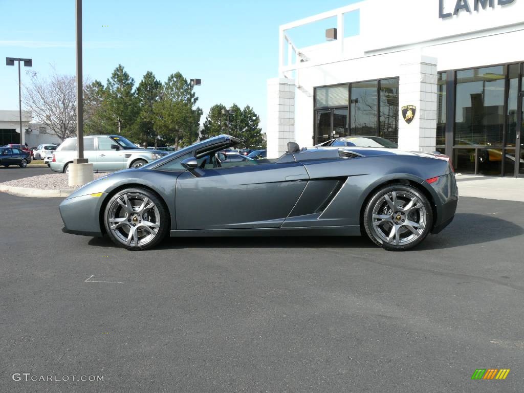 2008 Gallardo Spyder - Grigio Lynx (Grey) / Nero Perseus/Rosso Centaurus photo #12