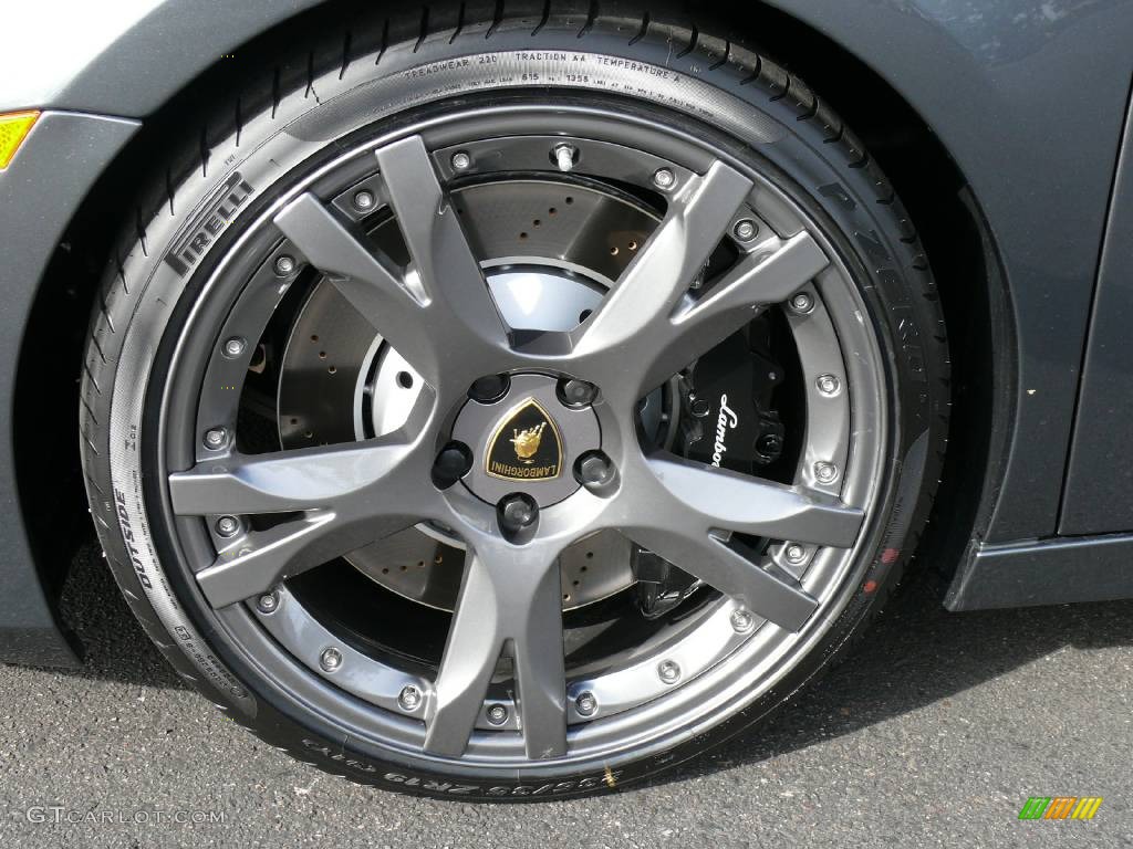 2008 Gallardo Spyder - Grigio Lynx (Grey) / Nero Perseus/Rosso Centaurus photo #14