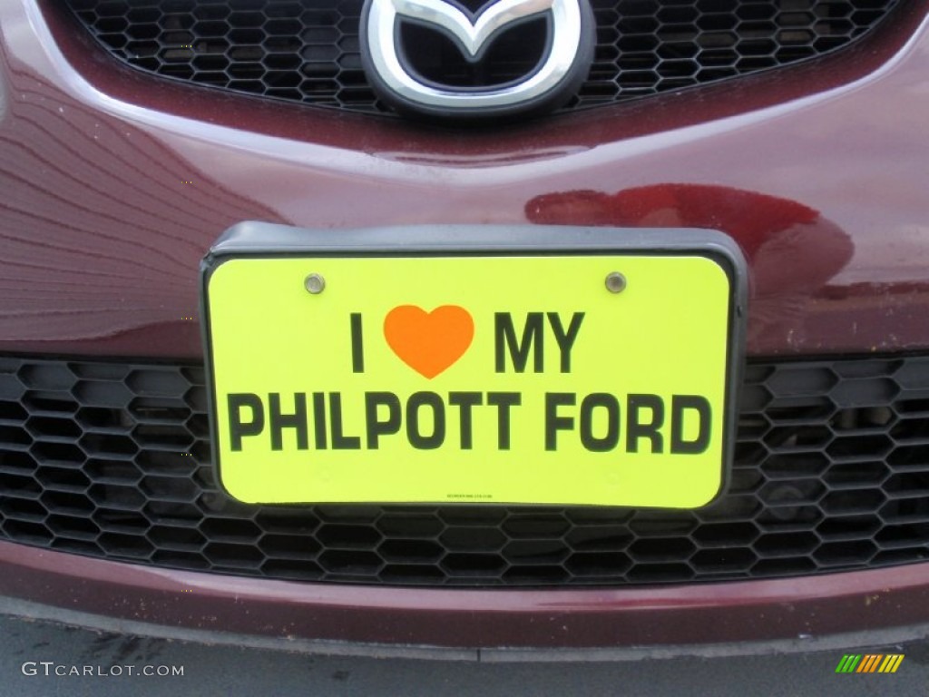 2006 MAZDA6 i Sedan - Dark Cherry Metallic / Beige photo #10