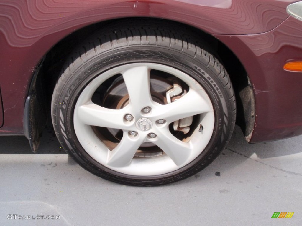 2006 MAZDA6 i Sedan - Dark Cherry Metallic / Beige photo #15