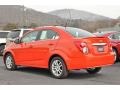 2013 Inferno Orange Metallic Chevrolet Sonic LT Sedan  photo #1