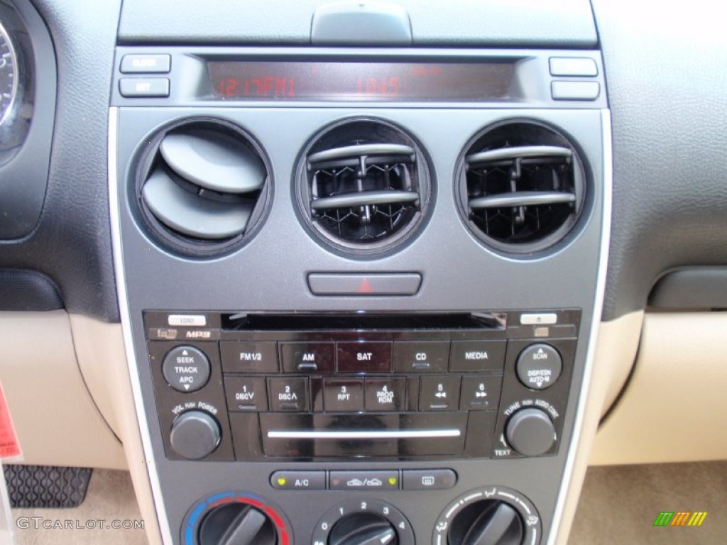 2006 MAZDA6 i Sedan - Dark Cherry Metallic / Beige photo #40