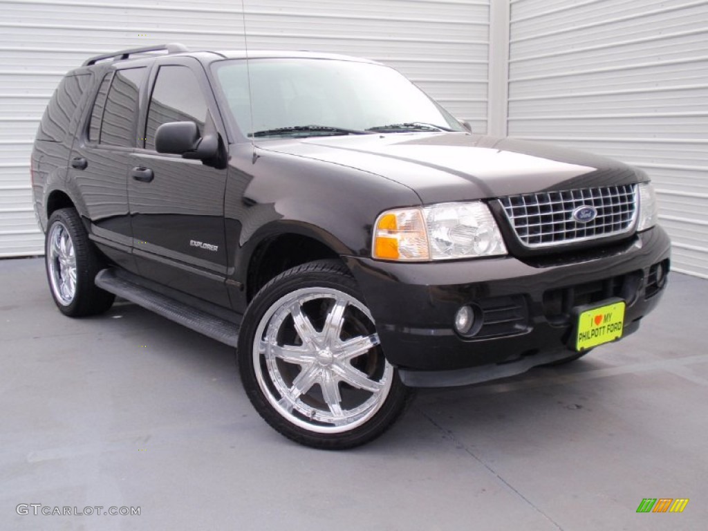 2004 Explorer XLT - Black / Medium Parchment photo #1