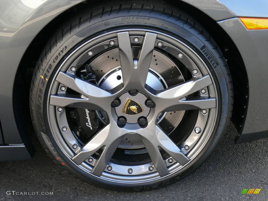 2008 Gallardo Spyder - Grigio Lynx (Grey) / Nero Perseus/Rosso Centaurus photo #18