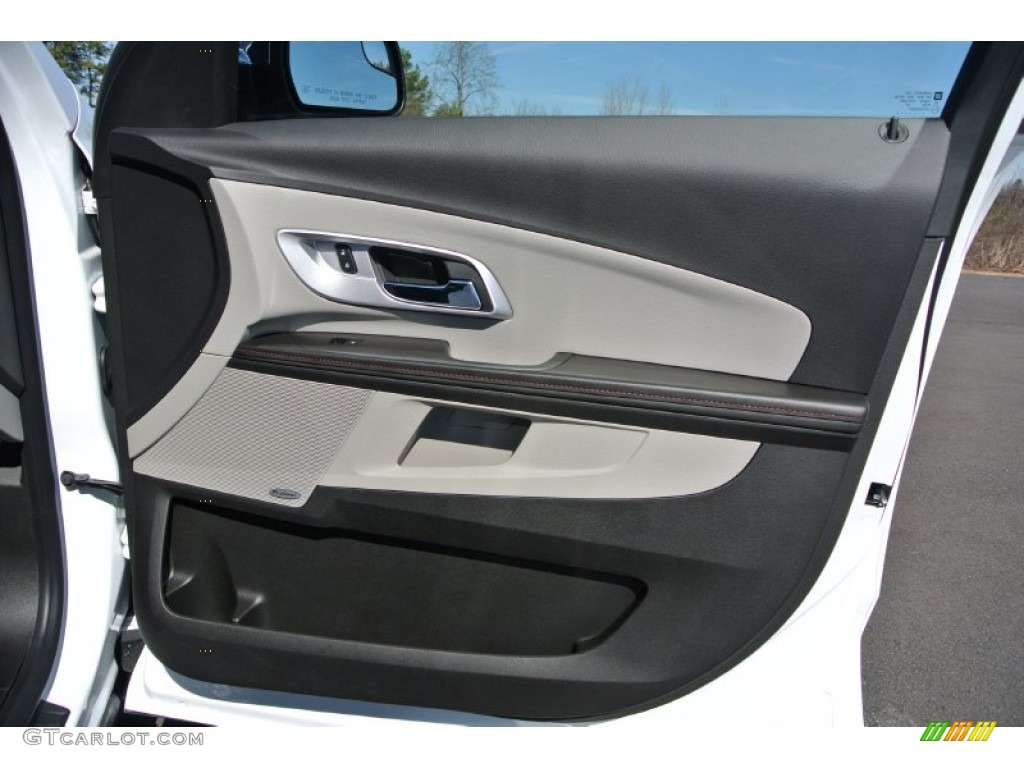 2014 Chevrolet Equinox LTZ Light Titanium/Jet Black Door Panel Photo #90739789