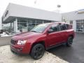 Deep Cherry Red Crystal Pearl 2012 Jeep Compass Limited 4x4