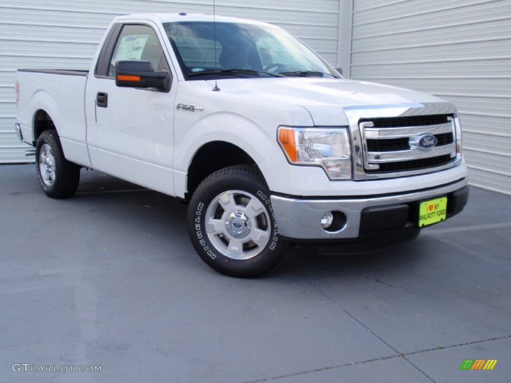 2014 F150 XL Regular Cab - Oxford White / Steel Grey photo #1