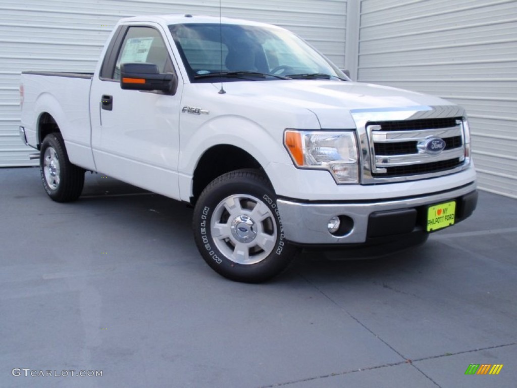 2014 F150 XL Regular Cab - Oxford White / Steel Grey photo #2