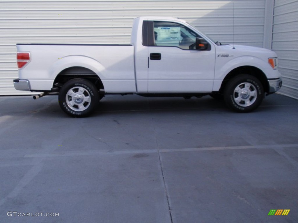 2014 F150 XL Regular Cab - Oxford White / Steel Grey photo #3