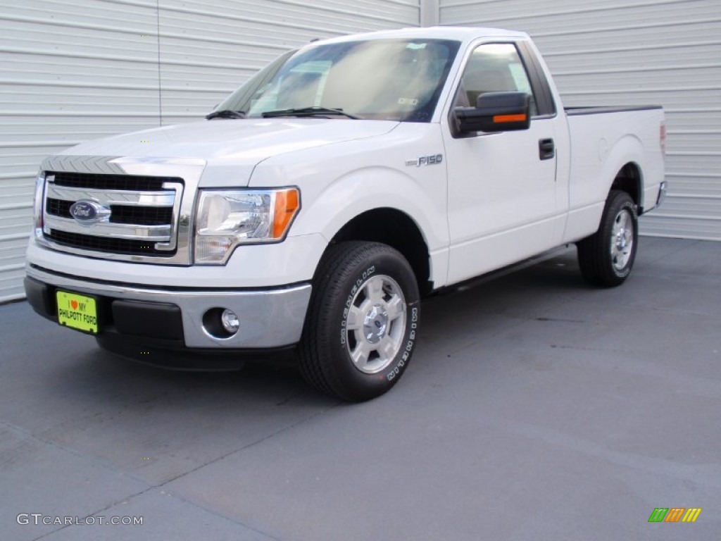 2014 F150 XL Regular Cab - Oxford White / Steel Grey photo #7