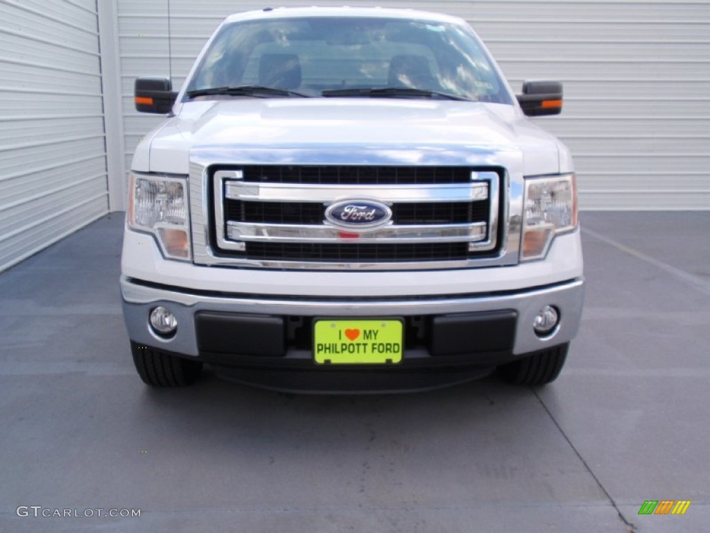 2014 F150 XL Regular Cab - Oxford White / Steel Grey photo #8