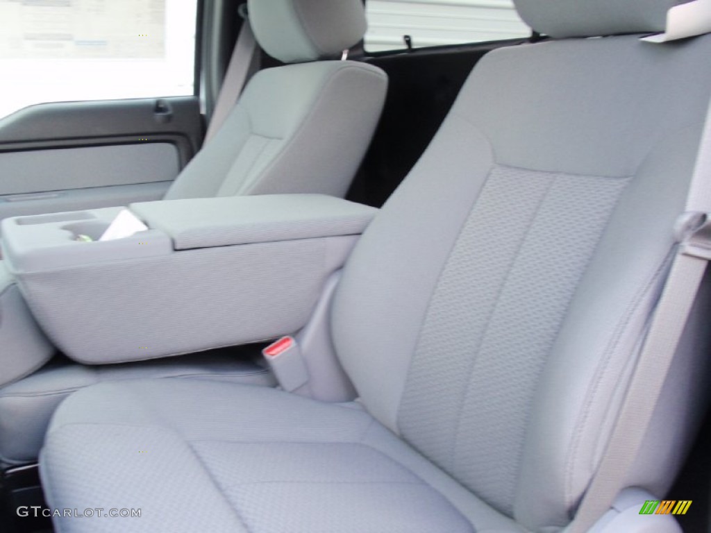 2014 F150 XL Regular Cab - Oxford White / Steel Grey photo #27