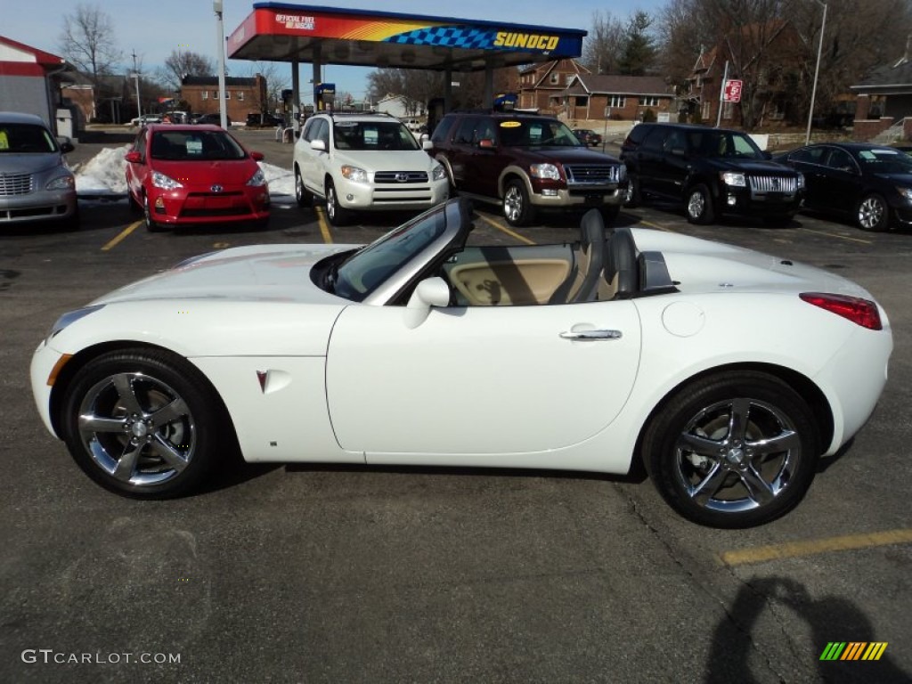 2007 Solstice Roadster - Pure White / Steel/Sand photo #4