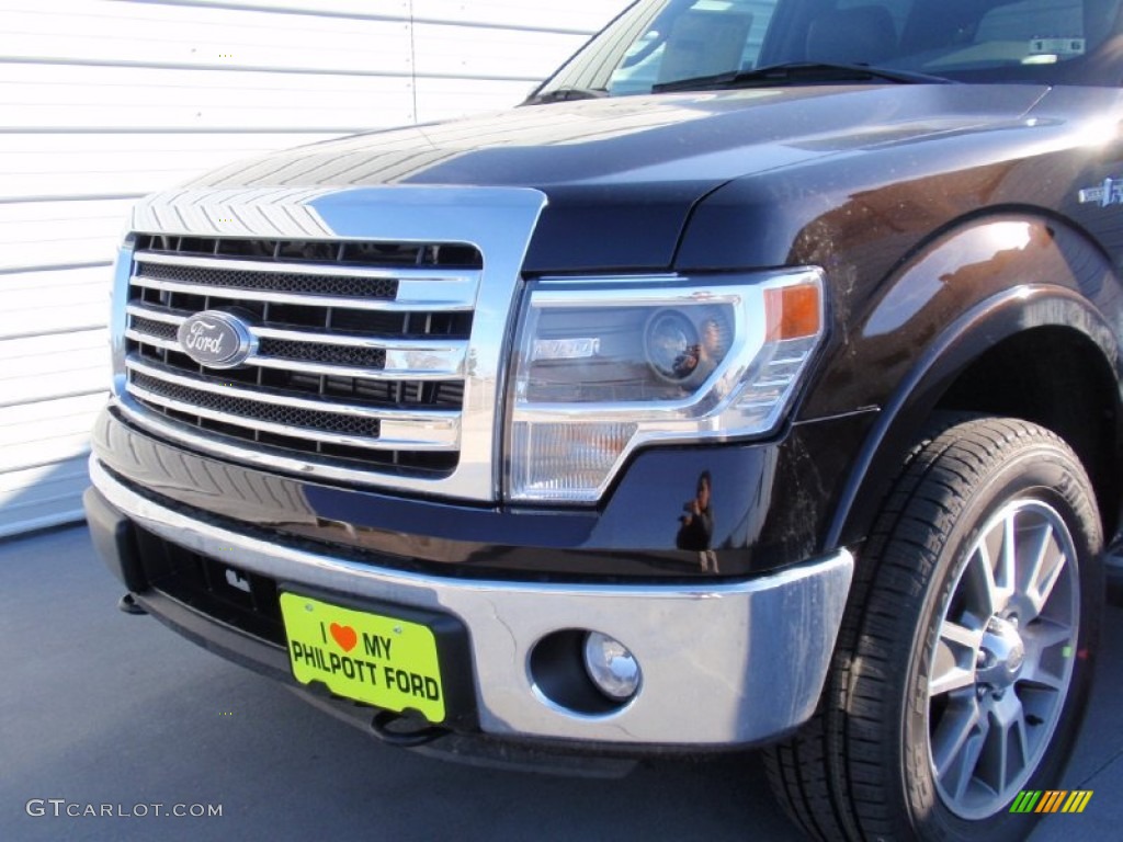 2014 F150 Lariat SuperCrew 4x4 - Kodiak Brown / Black photo #11