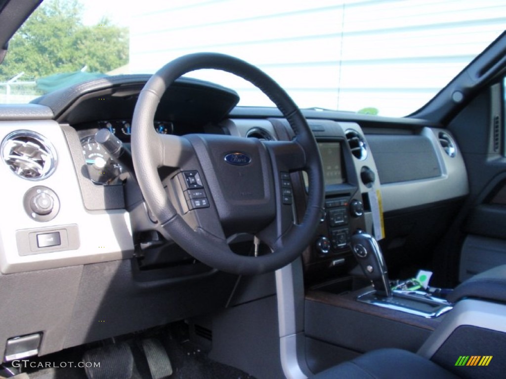 2014 F150 Lariat SuperCrew 4x4 - Sterling Grey / Black photo #28