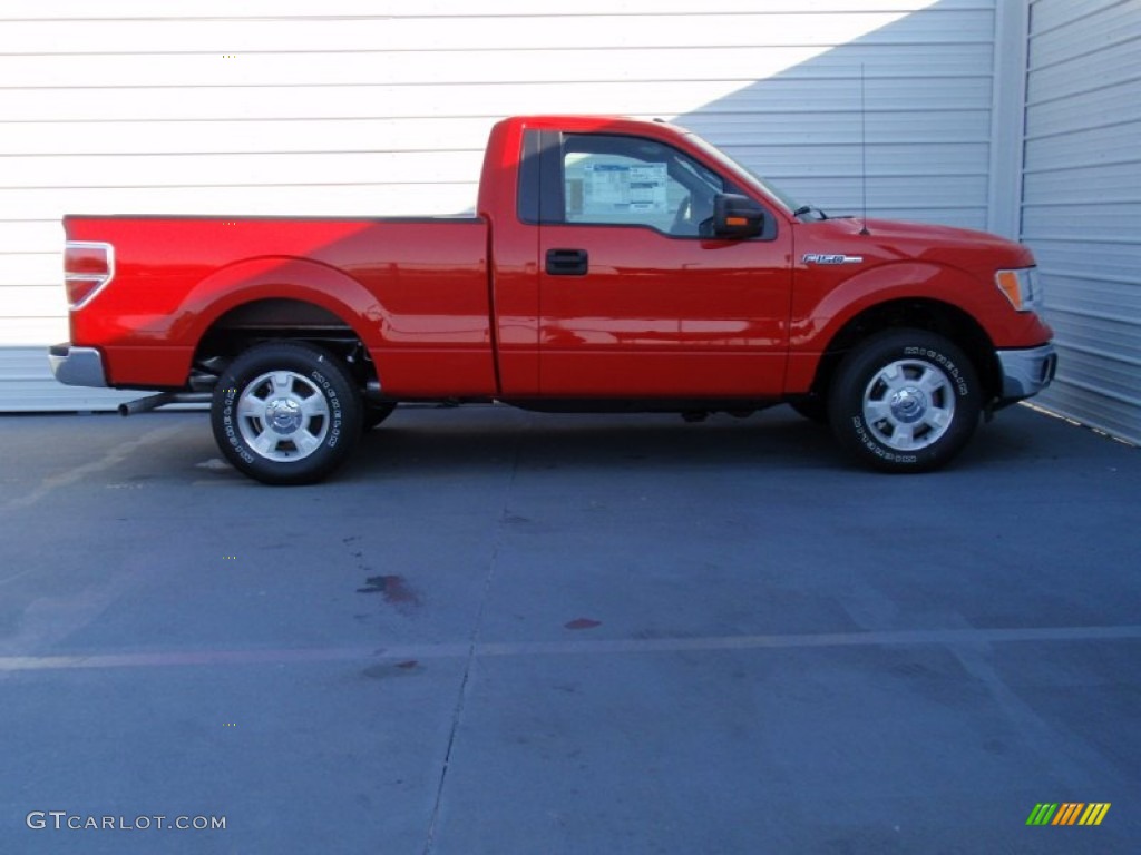 2014 F150 XL Regular Cab - Race Red / Steel Grey photo #3