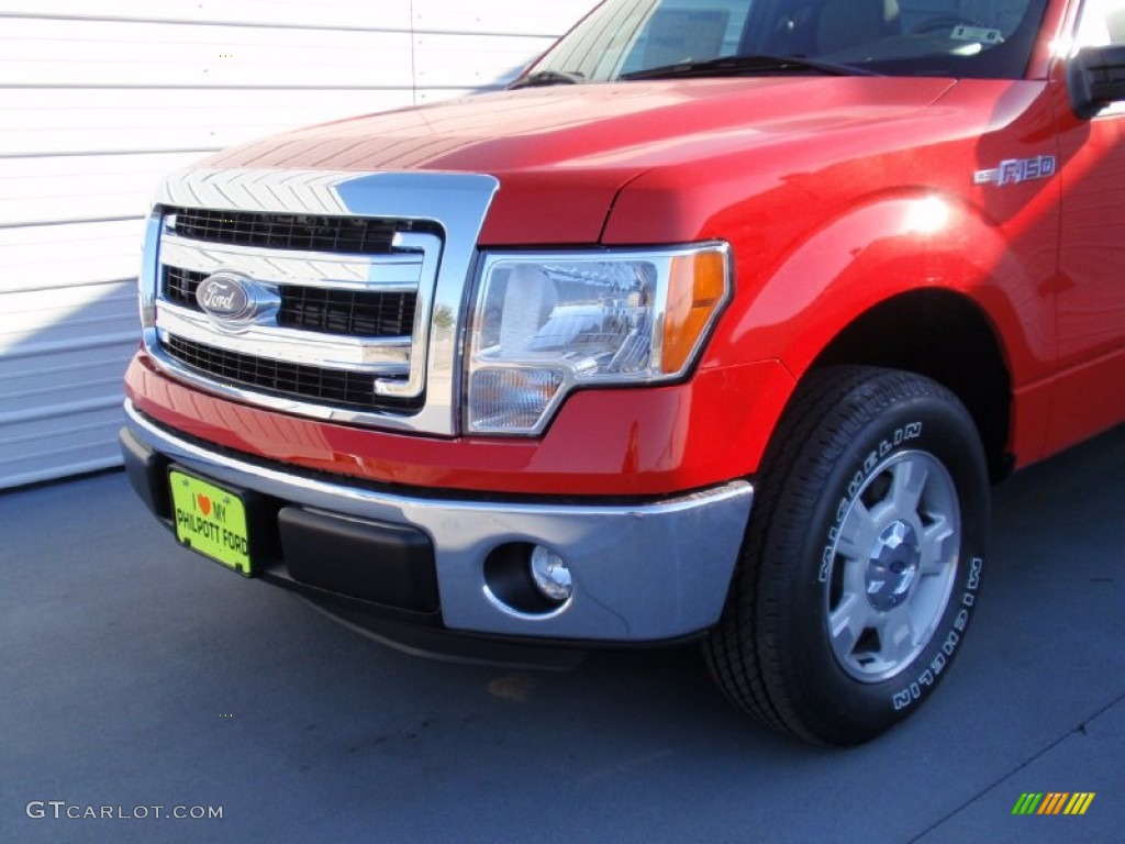 2014 F150 XL Regular Cab - Race Red / Steel Grey photo #11