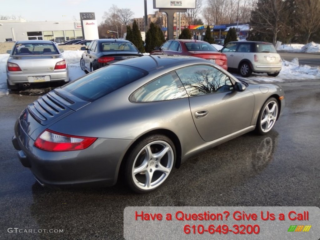 2007 911 Carrera Coupe - Meteor Grey Metallic / Black photo #3