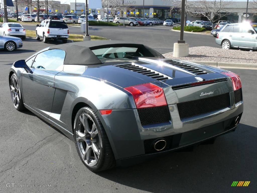 2008 Gallardo Spyder - Grigio Lynx (Grey) / Nero Perseus/Rosso Centaurus photo #34