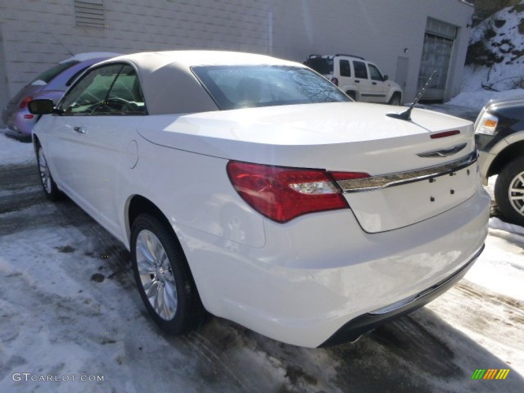 2014 200 Limited Convertible - Bright White / Black/Light Frost Beige photo #3
