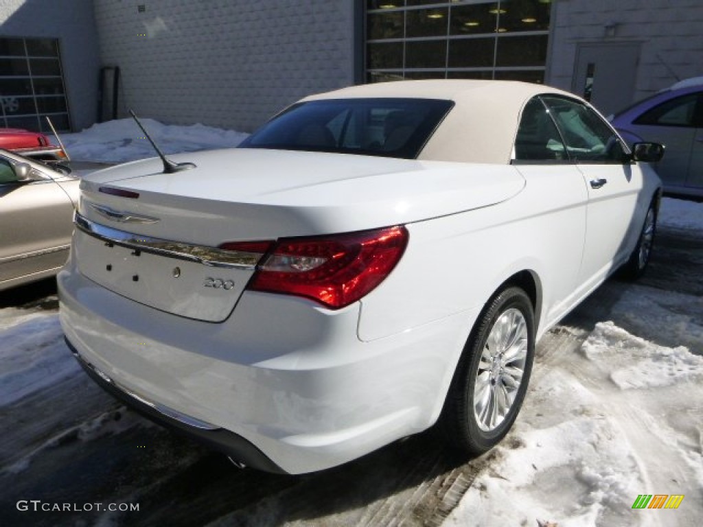 2014 200 Limited Convertible - Bright White / Black/Light Frost Beige photo #5