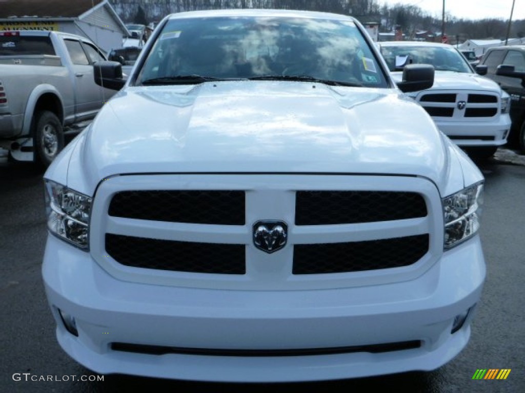 2014 1500 Express Crew Cab 4x4 - Bright White / Black/Diesel Gray photo #11