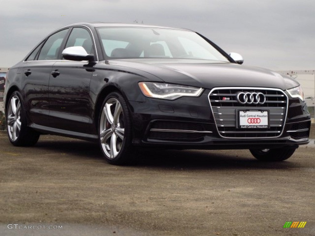 2014 S6 Prestige quattro Sedan - Phantom Black Pearl / Black Valcona w/Sport Stitched Diamond photo #1