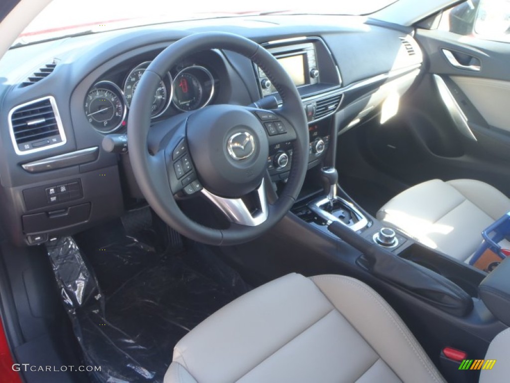 Sand Interior 2014 Mazda MAZDA6 Touring Photo #90749658
