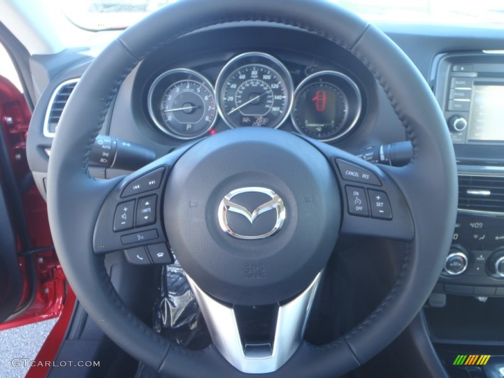 2014 Mazda MAZDA6 Touring Sand Steering Wheel Photo #90749703