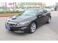 2011 Crystal Black Pearl Honda Accord EX-L V6 Coupe  photo #2