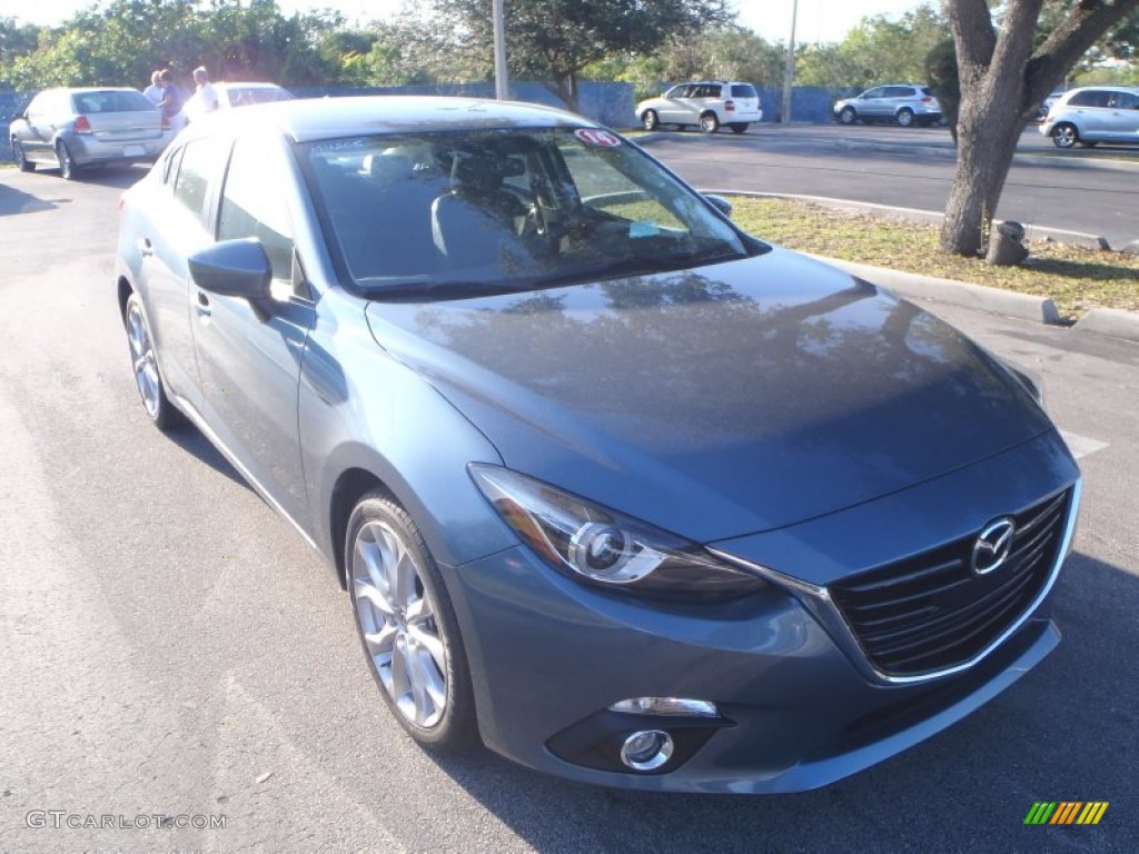 2014 MAZDA3 s Touring 4 Door - Blue Reflex Mica / Black photo #1