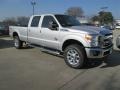 2014 Ingot Silver Metallic Ford F350 Super Duty Lariat Crew Cab 4x4  photo #6