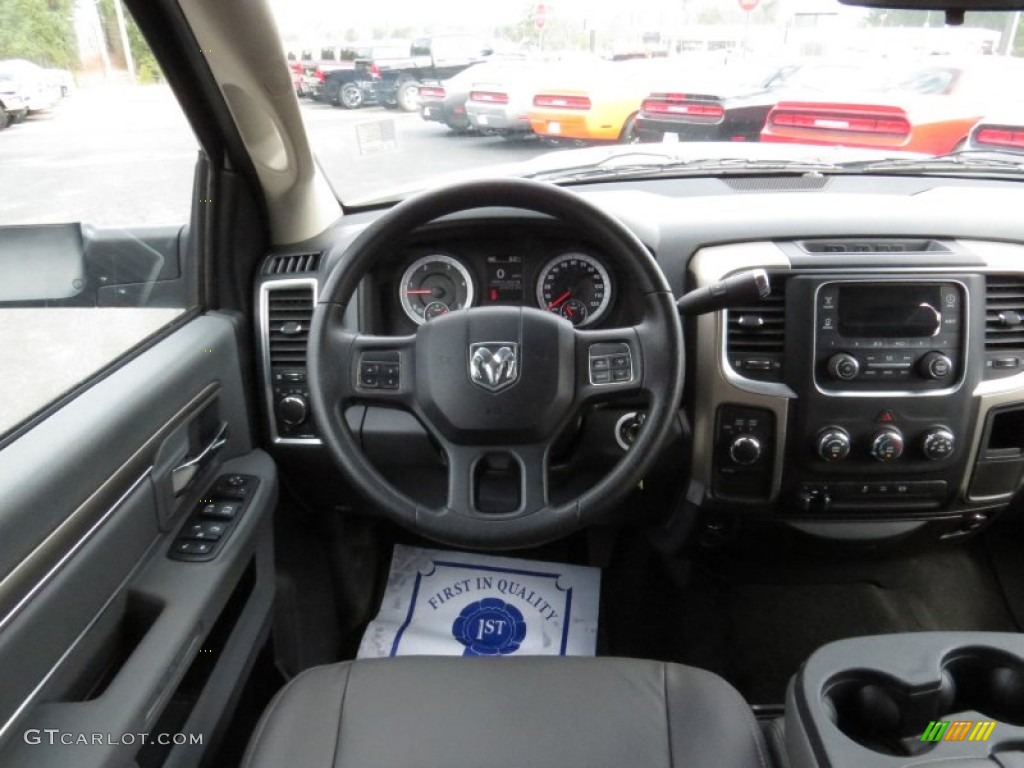 2013 3500 SLT Crew Cab 4x4 Dually - Bright White / Black/Diesel Gray photo #21