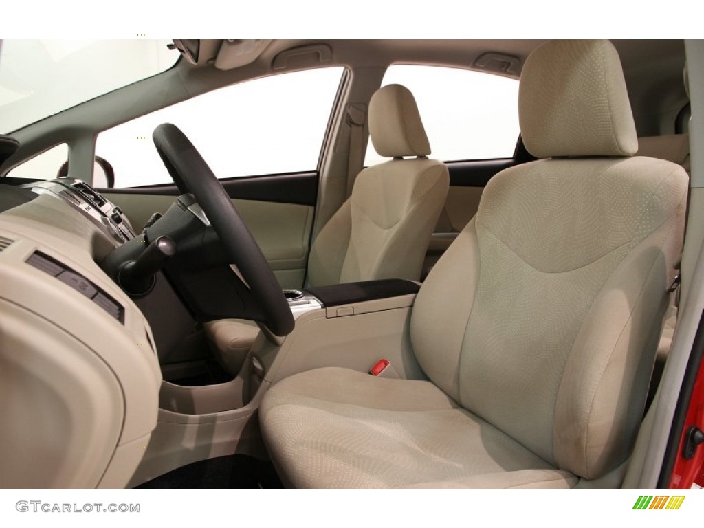 2012 Prius v Five Hybrid - Barcelona Red Metallic / Bisque photo #7