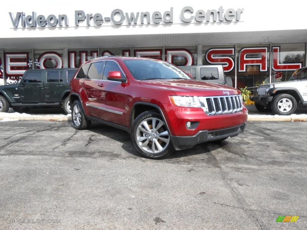 2013 Grand Cherokee Laredo X Package 4x4 - Deep Cherry Red Crystal Pearl / Black photo #1