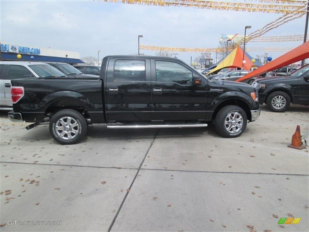 2014 F150 XLT SuperCrew - Tuxedo Black / Steel Grey photo #6