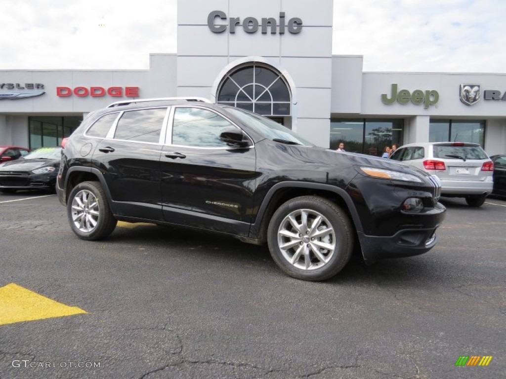 2014 Cherokee Limited - Brilliant Black Crystal Pearl / Morocco - Black photo #1