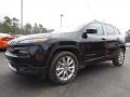 2014 Brilliant Black Crystal Pearl Jeep Cherokee Limited  photo #3