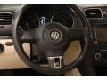 Cornsilk Beige 2010 Volkswagen Jetta SE SportWagen Steering Wheel