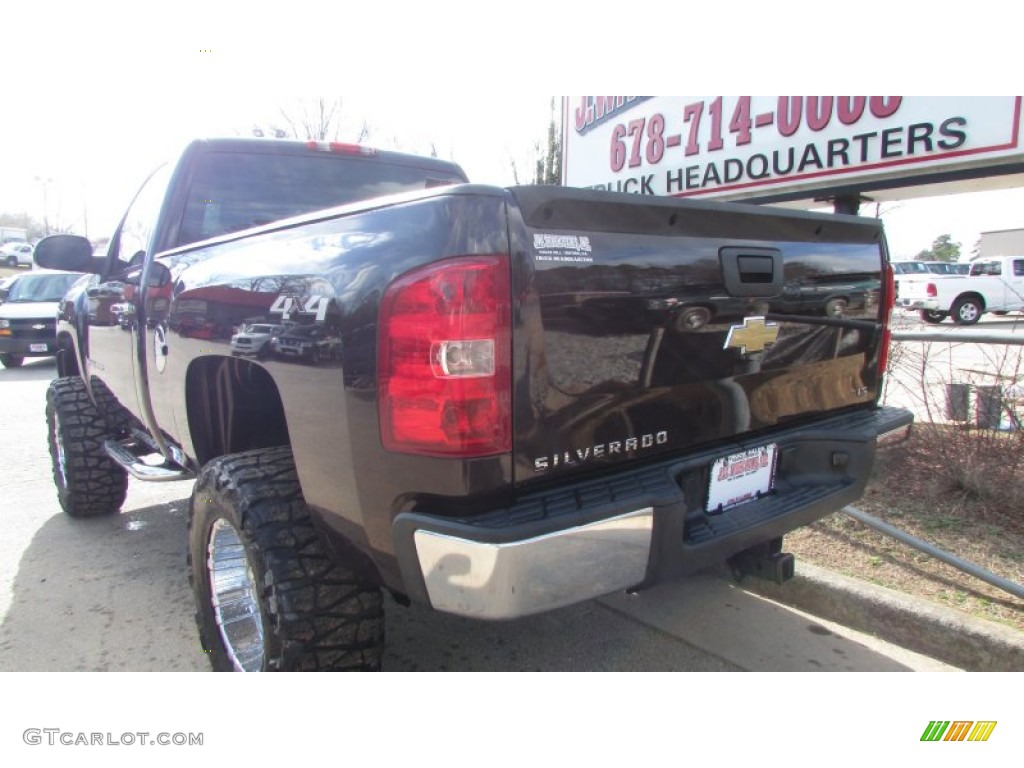 2008 Silverado 1500 LS Regular Cab 4x4 - Dark Cherry Metallic / Dark Titanium photo #6