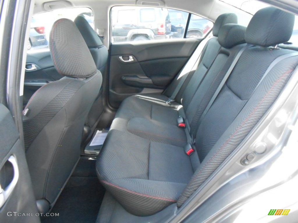 2012 Civic Si Sedan - Polished Metal Metallic / Black photo #17