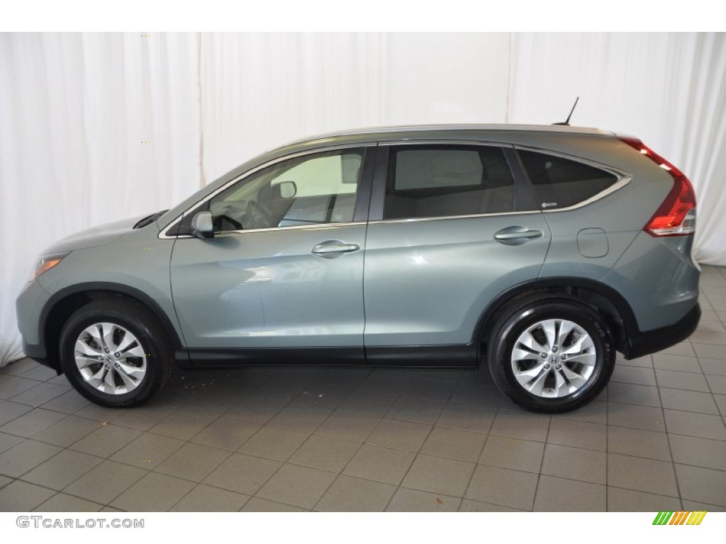 2012 CR-V EX-L 4WD - Opal Sage Metallic / Beige photo #10