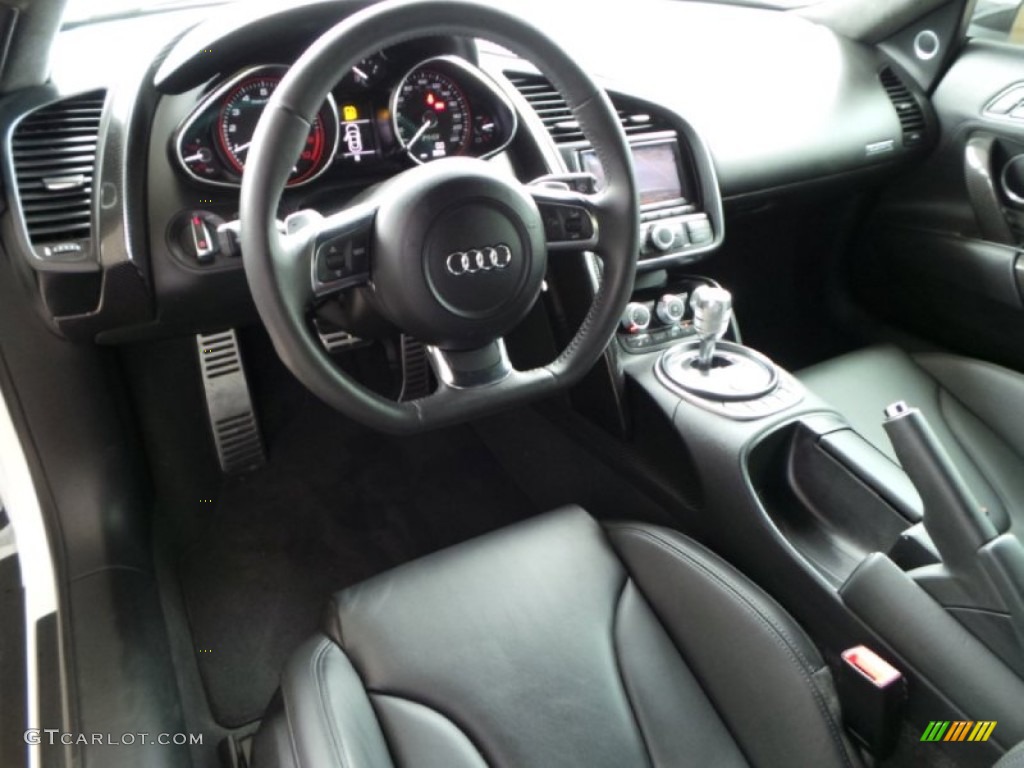 Black Fine Nappa Leather Interior 2011 Audi R8 5.2 FSI quattro Photo #90759378