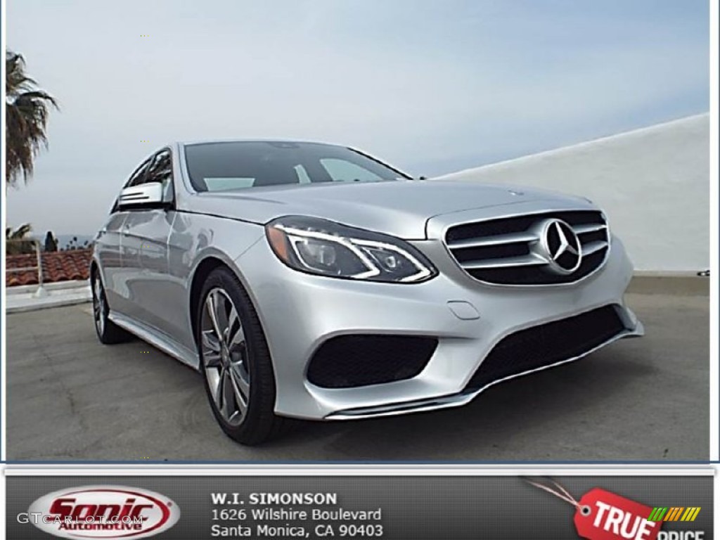 2014 E 350 Sport Sedan - Iridium Silver Metallic / Black photo #1