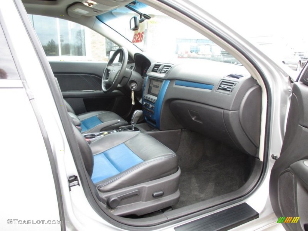 2010 Fusion Sport AWD - Brilliant Silver Metallic / Charcoal Black/Sport Blue photo #24